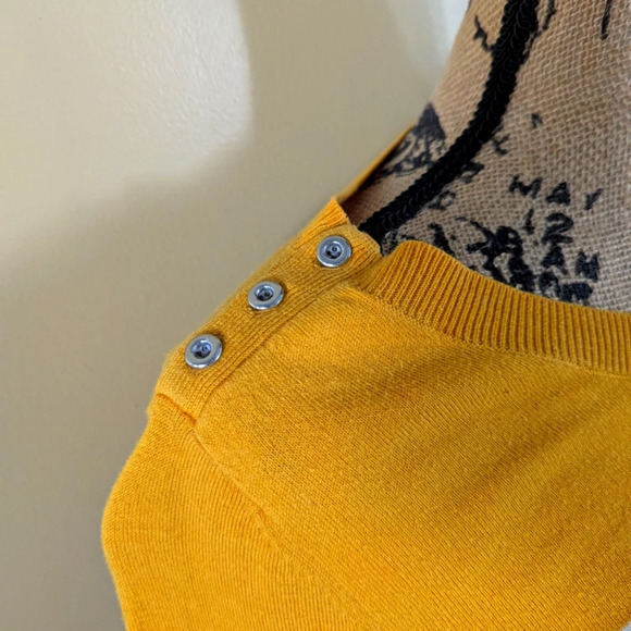 Mustard Stripe Pullover Sweater | Banana Republic - Picture 3 of 4
